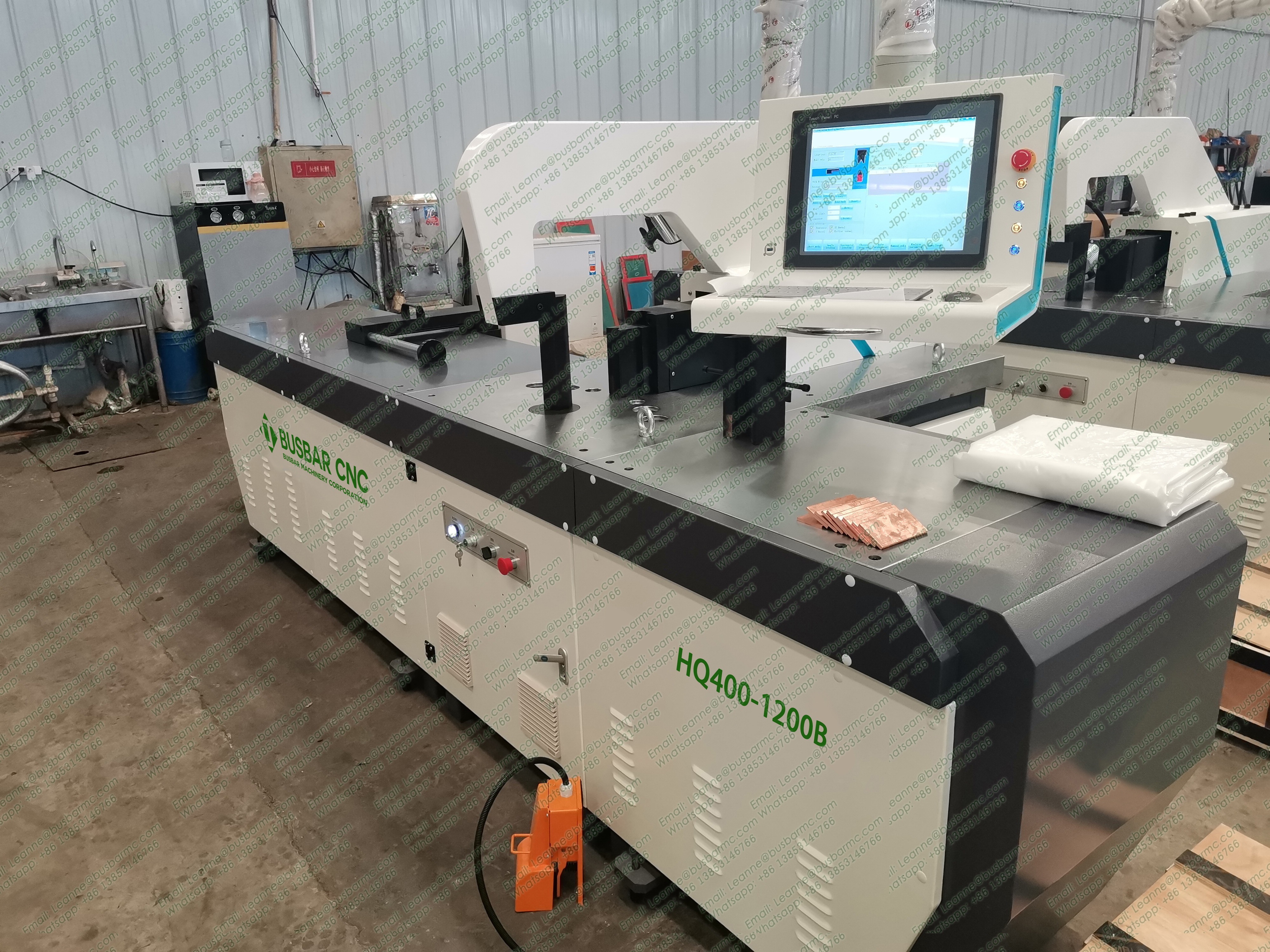 HQ400-1200B Máy uốn thanh cái đồng CNC – máy uốn thanh cái công nghiệp, máy uốn 